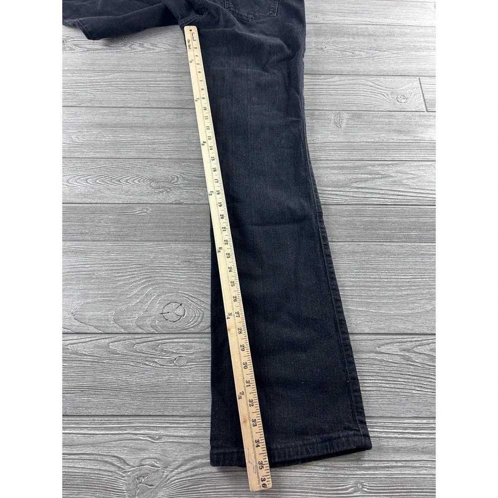 Wrangler Q-Baby Jeans Womens 13/14x36 Black Bootcut Western No Gap WRQ20BL